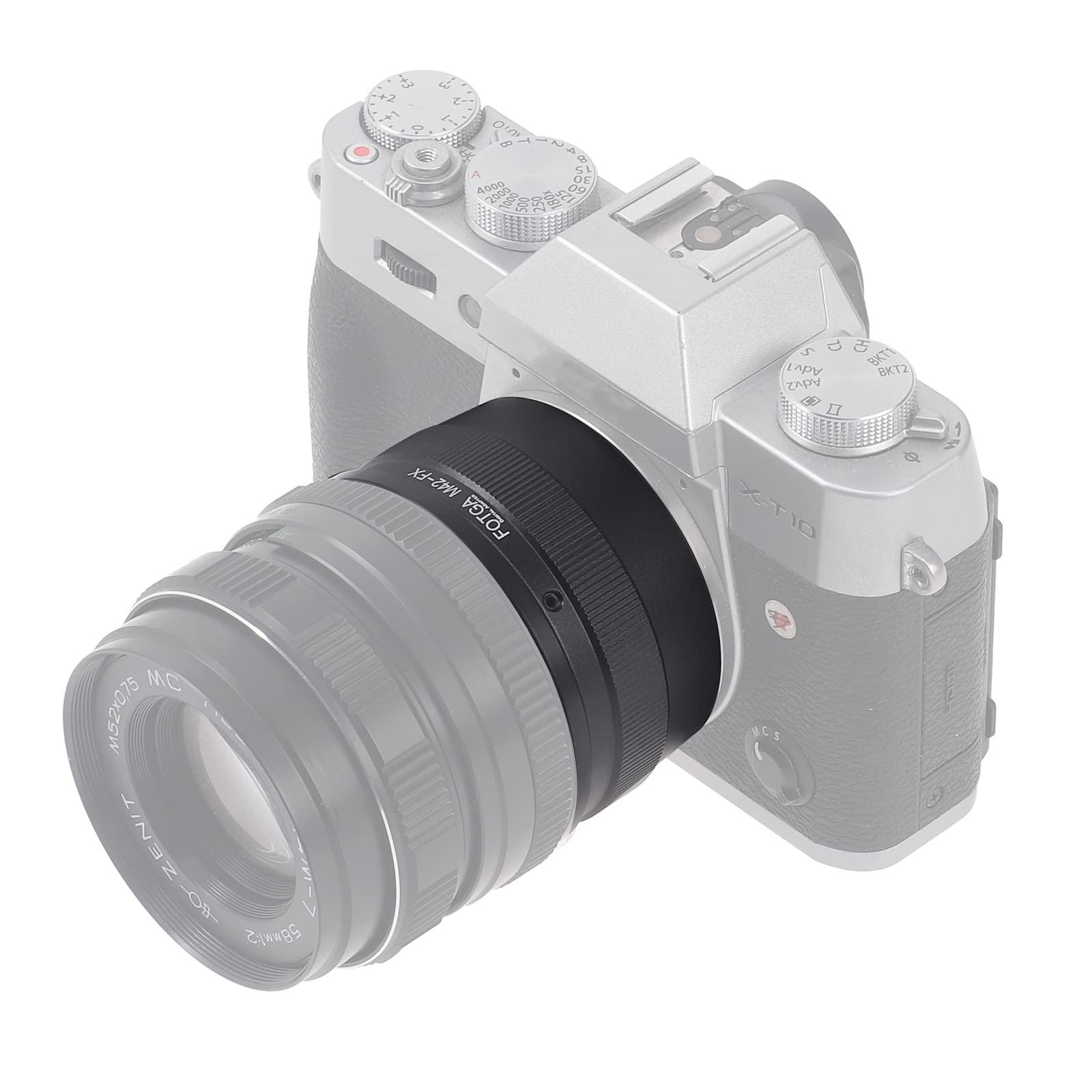 FUJIFILM X-T10 シルバ- とLENS ADAPTER M42-X Amazon.com : Fotasy Adjustable M42 Lens to Fuji X Adapter